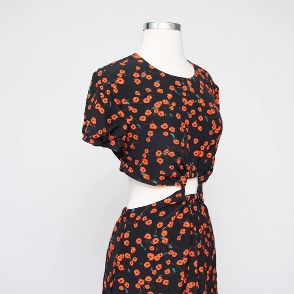 STAUD‎ | Calypso Poppy Cut-Out Dress - Picture 10 of 14